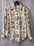 ISHYU silk Blouse Size Medium
